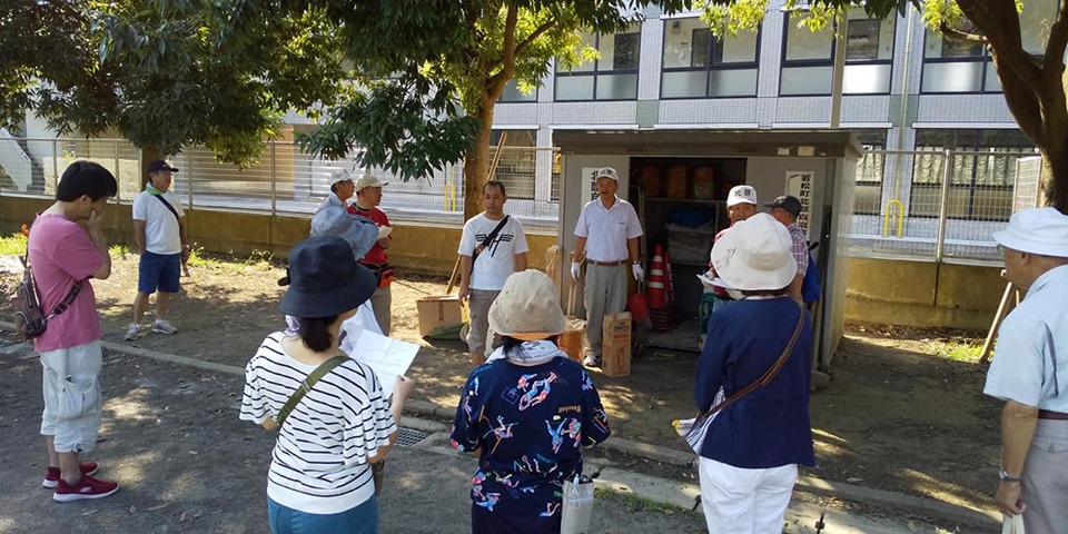 地元で開催された防災訓練に参加