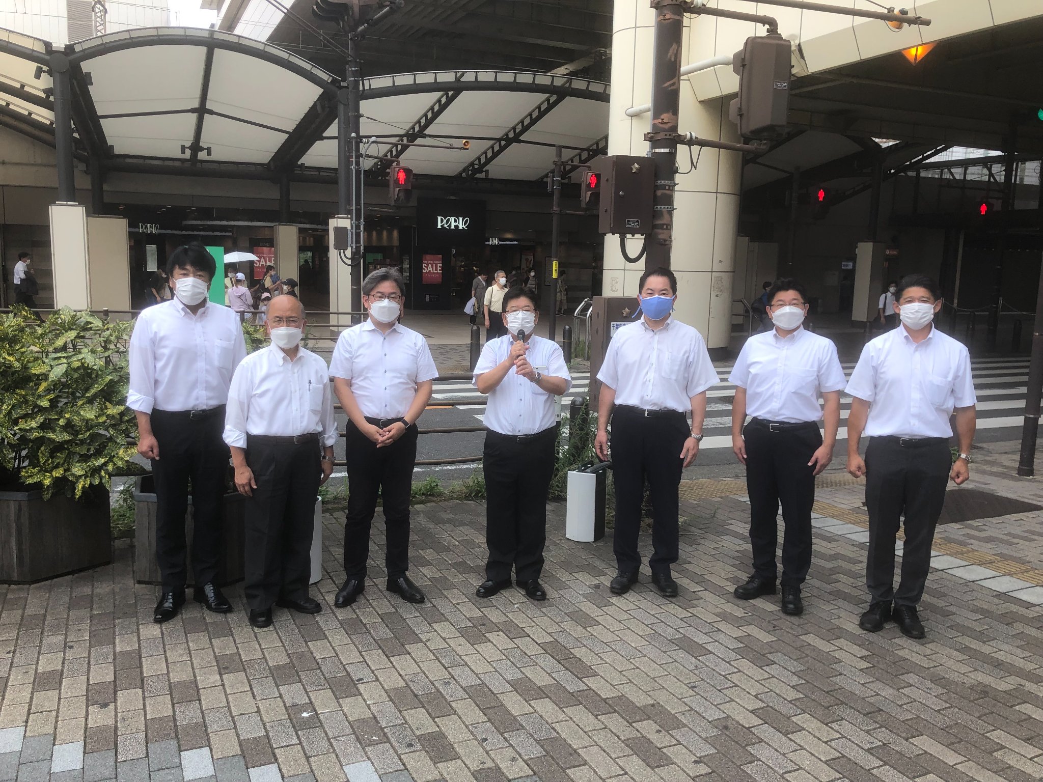 終戦記念日街頭演説会