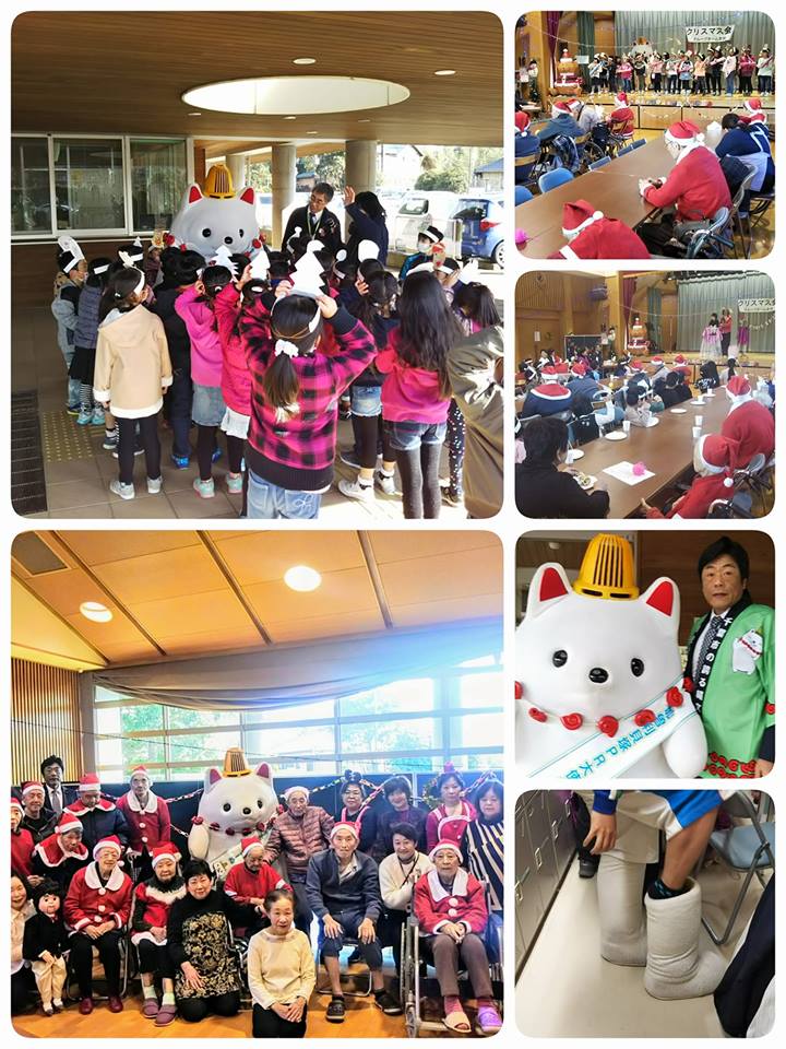 区内の高齢者施設でクリスマス会