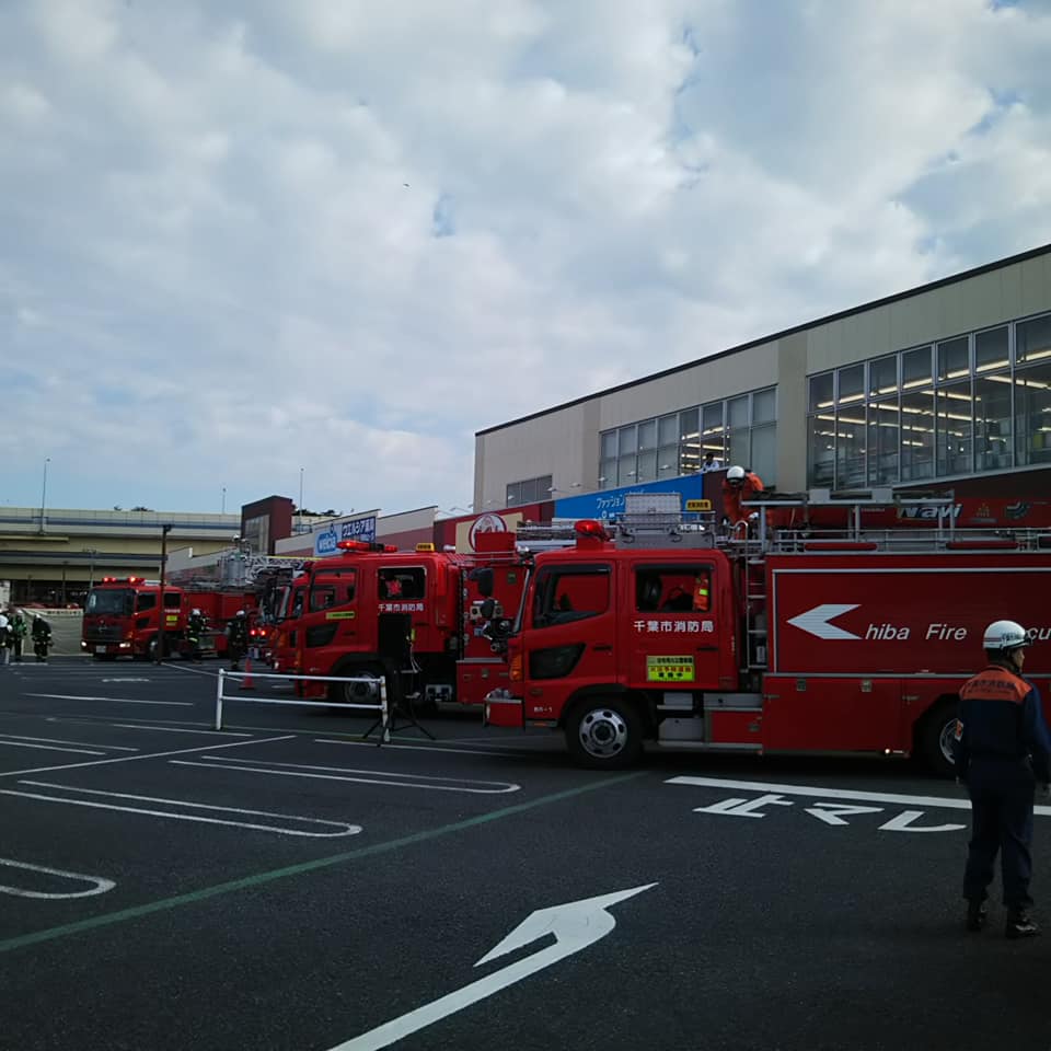 地元自治会地域で初の消防演習